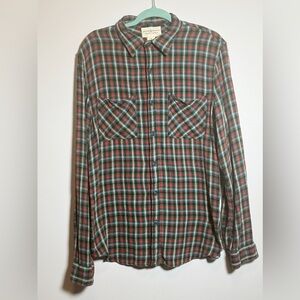 Denim & Supply Ralph Lauren Plaid Flannel Shirt Men's Large | Grunge 90s